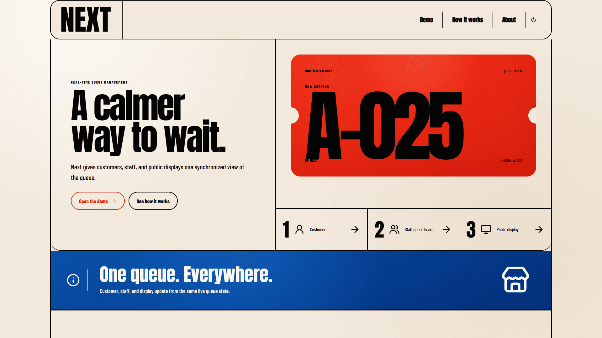 Next product interface